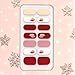 Chip-Resistant Gel Nails Stickers - 14 Piece Art Decals, Nail Accessory with Semi Cured Design, Beauty Tool with No Lamp Needed, Manicure Set Includes File Wooden Stick, Gel Nail Strips for DIY Craft