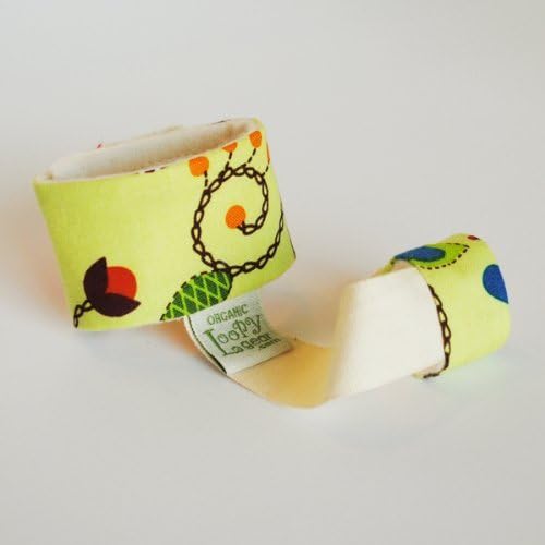 Organic Cotton Baby Rattle Holder, Garden Flowers Pattern