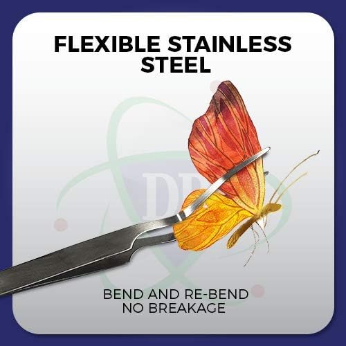 Featherweight Entomology Forceps Wide-Points for a Delicate enetology Work. Flexible Stainless-Steel – Bend & Re-Bend.