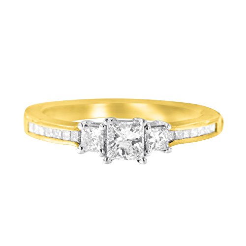 Original Classics 14K Two-Toned Gold Diamond Ring (0.50 Cttw, H-I Color, I1-I2 Clarity) - Size 7-1/4