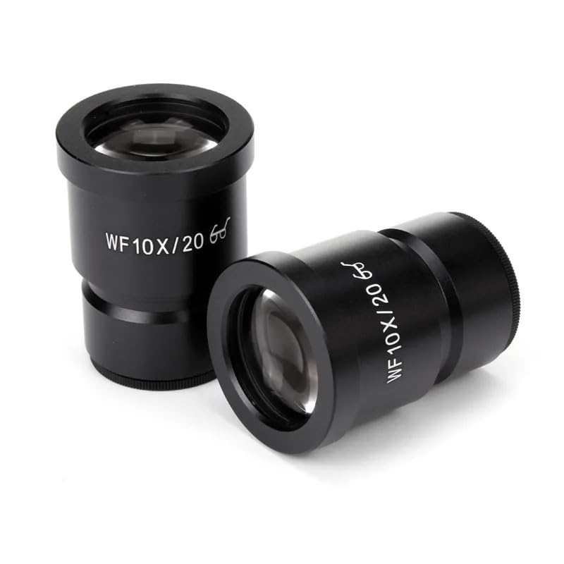 2 szt. WF10X WF15X WF20X mikroskopowe okulary do mikroskopu stereoskopowego szerokie pole wysoki okular obiektyw akcesoria do oczu (kolor: WF10X20mm)