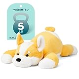 IKASA 5lbs Weighted Stuffed Animal Corgi Dog,26 inches Plush Toy Giant Large Big Jumbo Soft Puppy,Huge Size Cute Fat Plushie,Gift for Kids