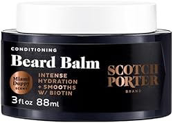 Scotch Porter Conditioning Beard Balm – Smooth, Shape, Moisturize & Soften Coarse, Dry Beard Hair while Encour
