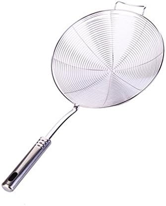 TEERFU Set of 3 Stainless Steel Spider Strainer Skimmer Ladle,13.7'',15.3''and 16.9'',Large Kitchen Wire Net Spoon with Handle for Cooking and Frying,Pasta, Spaghetti Pasta,Noodle