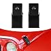JeCar Steel Hood Latches Lock for Jeep Wrangler 2007-2018 JK JKU JL Unlimited Rubicon Sahara X Off Road Sport Exterior Accessories (Black 1 Pair)