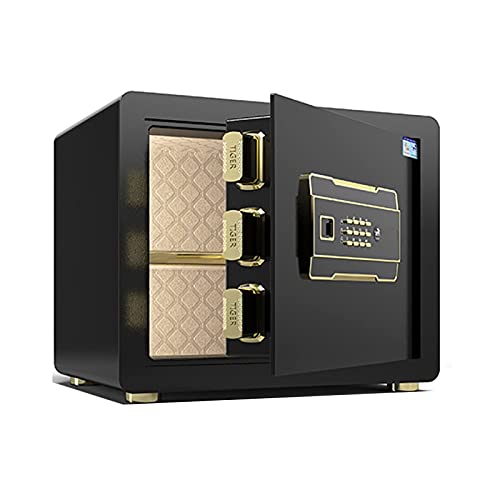 Coffre-fort ignifuge et antivol en acier de 35x42x32cm pour bureau et hôtel