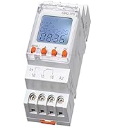 Digitale 2 Kanal Zeitschaltuhr [RD-TPW2] für Hutschiene zum Einbau im Schaltschrank - LCD Display...