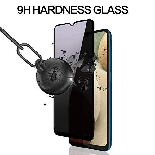 Ywxtw Privacy Screen Protector For Samsung Galaxy A12/A13/A13 Lte/A32 5G/A03S/A02S, Upgraded Anti Spy Anti Peeping Tempered Glass Screen Protector Compatible With Galaxy A12/A13/A32 5G/A03S/A02S, 2-Pack (Black) #TOP3