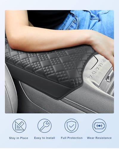 Image of CDEFG for 2025 2026 Nissan Armada Center Console Cover, for 2025-2026 Nissan Armada (SV, SL, Platinum, Pro-4X, Platinum Reserve) Accessories Armrest Cover Middle Console Protector