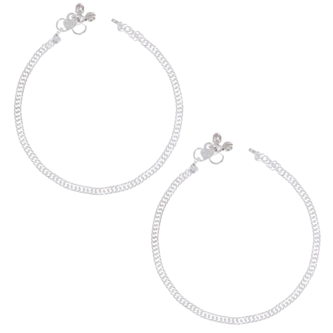 aanyacentric Silver Plated Traditional Alloy Anklets Payal - Classic and Stylish for Women and Girls-picture-56