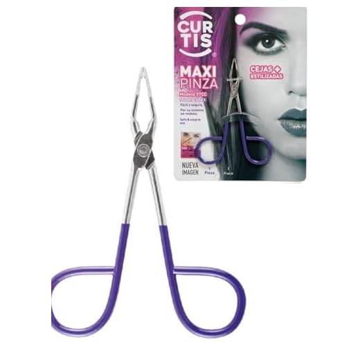 PROFESSIONAL Salon TWEEZERS with Easy Scissor Handle, The BEST PRECISION EYEBROW TWEEZERS Men/Women; PORTABLE Beauty tool for facial Hair, Ingrown Hair, Blackhead; Purple MADE IN MEXICO (UPDATED)