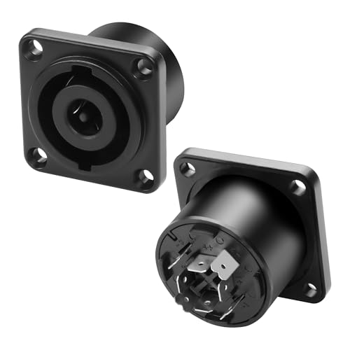 Conector Speakon panel 8 polos hembra NL8MPR x2 miniatura 1