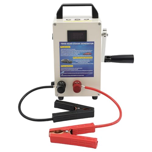 Generador portátil de manivela AOOCHU NYZC138 para suministro de energía de emergencia 110V beige miniatura 1