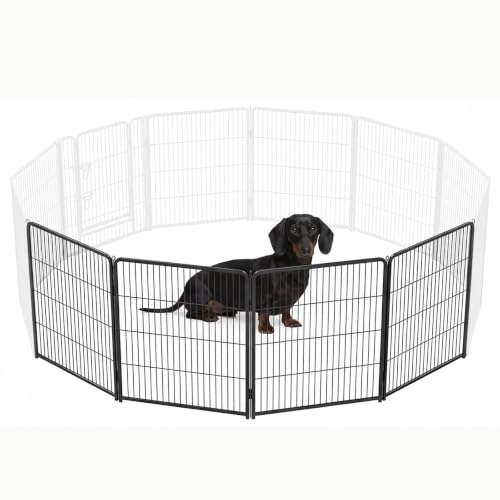 Image of NEWBULIG Dog Playpen Indoor 4 Panels 24 Inch, Metal Outdoor Dog Fence Pen