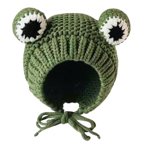 QYPDIYI Baby Girl Boy Cute Frog Beanie Hat Big Eye...