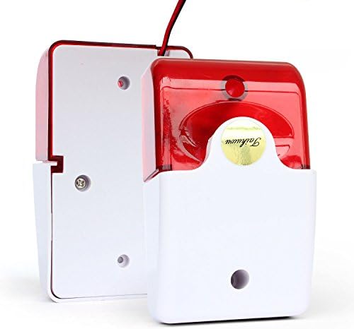 Taikuwu Wired Flashing Light Strobe Siren Sound Alarm Home security System Light Siren for Home/Company/Community/Warehouse 12V,105 dB