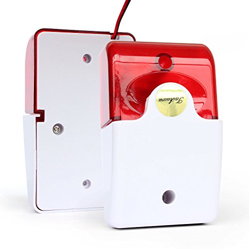 Taikuwu 105dB Wired Blinklicht Strobe Sirene Sound Alarm Home Security System Licht Sirene (220, Volt)