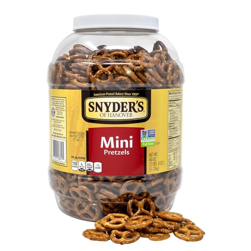 Image of Snyder's of Hanover Mini Pretzels, 40 Ounce Canister