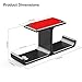 All Aluminum Headset & Headphone Stand Hanger Under Desk Headphone Holder Hook with Strong Adhesive & Screws, Desk Accessories for PC Gaming Headset Holder Mount, Office Table Shelf Storage,Bag Hooks