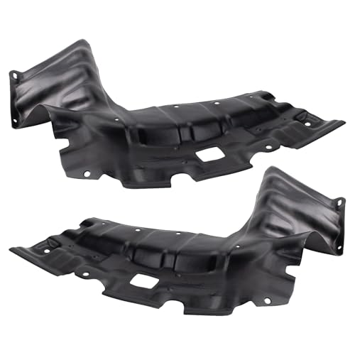 Image of TRQ Front Driver & Passenger Side Lower Engine Splash Shield Compatible with 2004-2006 Scion xA xB 2000-2005 Toyota Echo SC1228105 SC1228108