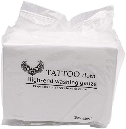 Lebeaut 50pcs Disposable Tattoo Wipe Paper Towel Tissue Body Art Permanent Makeup Tattoo Cleaning Tools Tattoo Supplies accessories