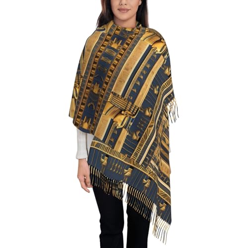 Foulard à pompons égyptien noir pour affronter le froid