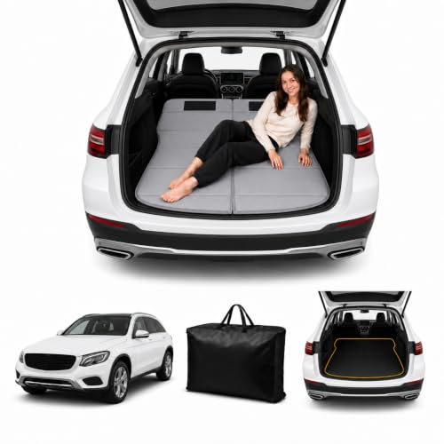 Image of Car Mattress for GLC 2016-2022, Upgraded Non-Inflatable Thickened Foam SUV Car Camping Mattress, Foldable Trunk Sleeping Pad Car Bed Mattress for Road Trips Camping Travel