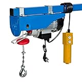 Grúa elevadora eléctrica de 500 / 550W, pequeña grúa de elevación de cable eléctrico, elevador de carretilla elevadora eléctrica de 100-340 kg, 12/20 m para aire acondicionado de decoración del hoga