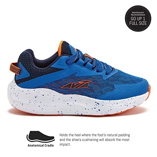 Avia Tênis masculino Avi-Storm – Tênis leve, atlético, tênis de corrida para meninos – infantil, cri