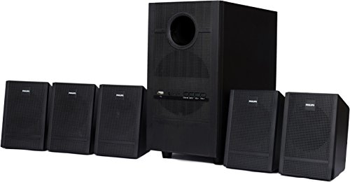 Image of PHILIPS Heartbeat SPA-3000U /94 5.1 Channel Multimedia Speaker System (Black)