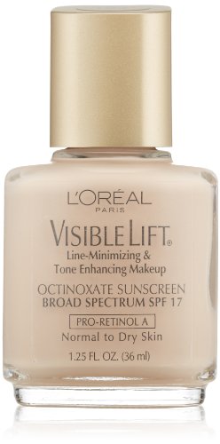 L'oreal Visible Lift Line-minimizing and Tone-enhancing Makeup, Normal/Dry Skin, Soft Ivory, 1.25-Fluid Ounce