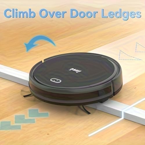 Mini Saugroboter 9000Pa mit Wischfunktion, 3-in-1 Staubsauger Roboter für Auto Haushalt Teppich, ultraflach 7,2 cm mit Fernbedienung, 2000mAh 100 Min Laufzeit, Anti-Sturz & Hindernisvermeidung, grau