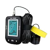 Hcyx Kajak Tragbarer Fisch Echolot Wasser Handheld Fischfinder Sonar Boot Fischfinder Geber Angeln LCD-Display