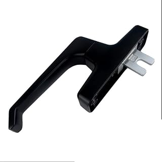 Door Handle Window Handle Industrial Door Handle Door and Inside Inside The Handle Push and Pull Window Drive Swing Rotary Handle Hardware Parts Door Handle (Color : Svart, Size : Window Spindle wid