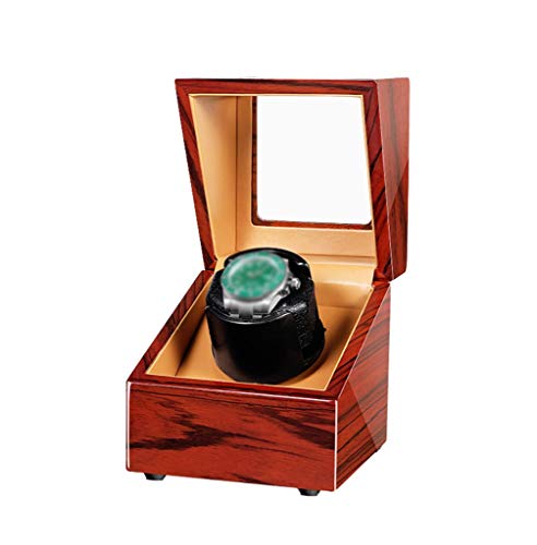 Automatischer Uhrenwickler-Kollektor - Holzwächterwickler mit ruhiger Motor- und Dual-Netzteil, geeignet für Herren- und Damen-Armbanduhr