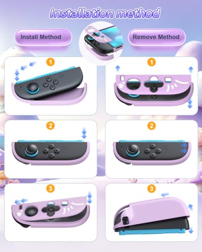 Image of Switch 2 Cute Case Protector, Dockable Cover Shell for Nintendo 2 | Cute Cat Case for Nintendo Switch 2 with Screen Protector and Thump Grip, Hard PC Cartoon Protective Case Accessories
