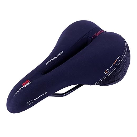 Serfas Dual Density Men's Bicycle Saddle with Cutout