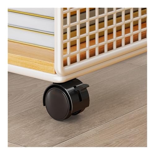 Soporte para torre de computadora CPU con ruedas de bloqueo, estante para impresora, estante multifuncional de almacenamiento rodante para escritorio (Negro) miniatura 3