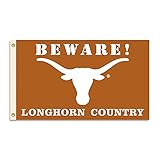 BSI PRODUCTS, INC. - Texas Longhorns Country 3’x5’ Flag with Heavy-Duty Brass Grommets - UT...