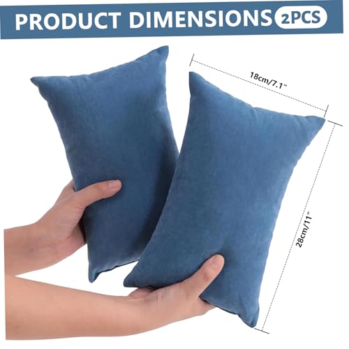 Set 2 Almohadas pequeñas microfibra 28 cm x 18 cm miniatura 3