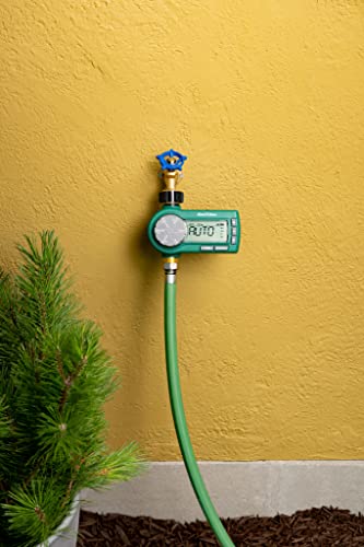 Rain Bird 1Zehtmrp Premium Pro-Grade Electronic Digital Hose End Timer/Controller, One Zone/Station, Battery Operated, Brass Inlet/Outlet, Green #TOP4