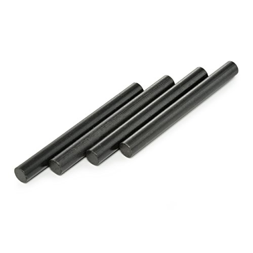Ganzoo iniciador de Fuego de magnesio, Set 4 Barras fireflint pedernal sin Mango ni Carcasa, Negro, chispas más de 2000 Grados, 60mm x 6mm, hasta 2500 encendidos