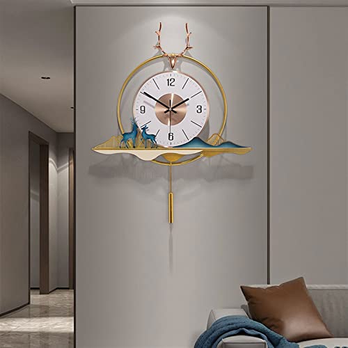 Horloge murale créative en forme de cerf pour un foyer chaleureux