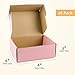 Frametory 8x6x3 Pink Shipping Box, Pack of 26 Corrugated Cardboard Boxes for Mailing, Packing, Small Business Gifts Wrap Boxes With Lid
