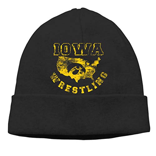 TAOTOUMAO Io-wa America Wrestling Unisex Knit Beanie Hat Black