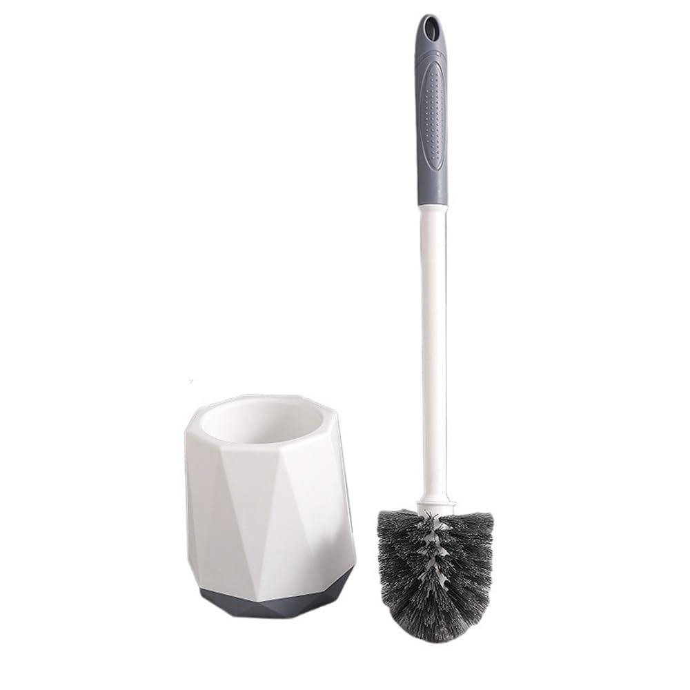 Scrubber Toolet Household Toilet Brush Set Bathroom Cleaning Long Handle with Base Bathroom Deep Clean