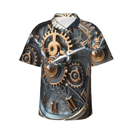 Chemise hawaïenne pour homme imprimée avec short d'été décontracté