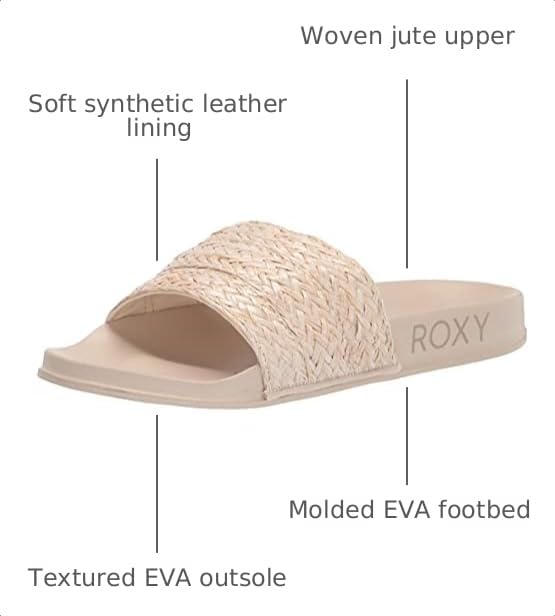 Image of Roxy Women's Slippy Jute Slide Sandal