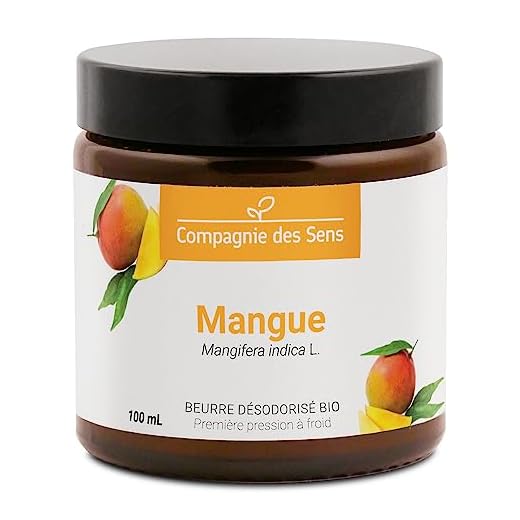 Beurre de Mangue désodorisé - Beurre Végétal BIO - Pot en verre