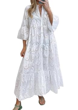 white dress with colorful embroidery